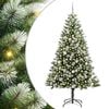 vidaXL Umel&yacute; vianočn&yacute; stromček s umel&yacute;m snehom 300 LED Tepl&aacute; biela