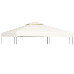 vidaXL N&aacute;hradn&aacute; strie&scaron;ka na alt&aacute;nok 310 g/m&sup2;, kr&eacute;movo biela 3x3 m