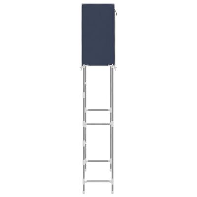 vidaXL 2-poschodový úložný regál nad práčku modrý 71x29,5x170,5 cm
