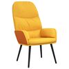 vidaXL Relaxačn&eacute; kreslo horčicovo-žlt&eacute; l&aacute;tkov&eacute;