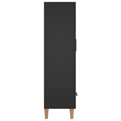 vidaXL Vysoká skrinka čierna 70x31x115 cm kompozitné drevo