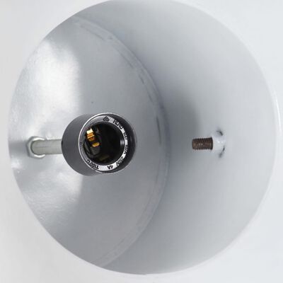 vidaXL Industriálna závesná lampa 25 W biela mangovník 42 cm okrúhla E27