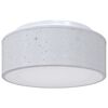 vidaXL Stropn&aacute; lampa so bodmi Siv&aacute; 30 x 30 x 13,5 cm l&aacute;tka