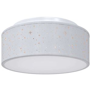 vidaXL Stropn&aacute; lampa so bodmi Siv&aacute; 30 x 30 x 13,5 cm l&aacute;tka
