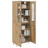 vidaXL Highboard Remeseln&yacute; dub 69,5 x 34 x 90 cm Kompozitn&eacute; drevo