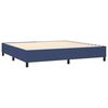 vidaXL Boxspring posteľ s matracom modr&aacute; 200x200 cm l&aacute;tka