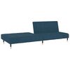 vidaXL 2-miestna rozkladacia pohovka, modr&aacute;, zamat
