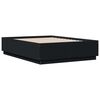vidaXL Posteľn&yacute; r&aacute;m čierny 140x190 cm kompozitn&eacute; drevo