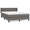 vidaXL Boxspring posteľ s matracom sivá 140x190 cm umelá koža