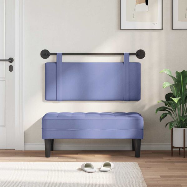 vidaXL Z&aacute;vesn&aacute; Čel&aacute; N&aacute;stenn&yacute; Modr&aacute; dž&iacute;novina 110 x 55 x 5 cm l&aacute;tka