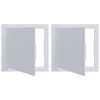 vidaXL Pr&iacute;stupov&eacute; dosky 2 ks Biela 20 x 20 cm ABS plast
