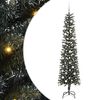vidaXL Umel&yacute; vianočn&yacute; stromček Zelen&aacute; 210 cm PVC, plast a oceľ