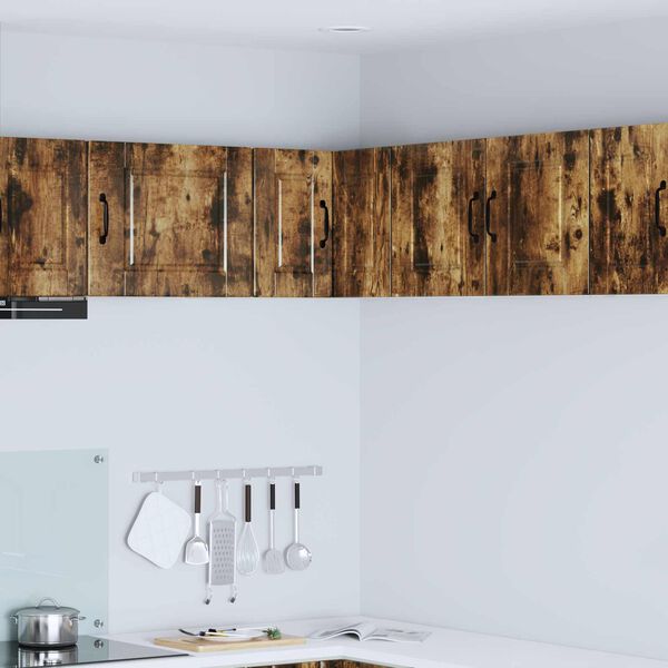 vidaXL Kuchynsk&aacute; skriňa Dymov&aacute; dub 57 x 57 x 40 cm Kompozitn&eacute; drevo