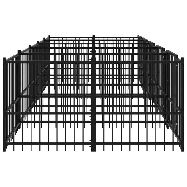 vidaXL Vonkaj&scaron;ia voli&eacute;ra pre psy oceľov&aacute; 9,38 m&sup2;