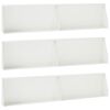 vidaXL Oporn&yacute; m&uacute;r 6 ks 100 x 12 x 40 cm Oceľ Biela