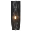 vidaXL Stojanová lampa vŕba čierna 84 cm E27