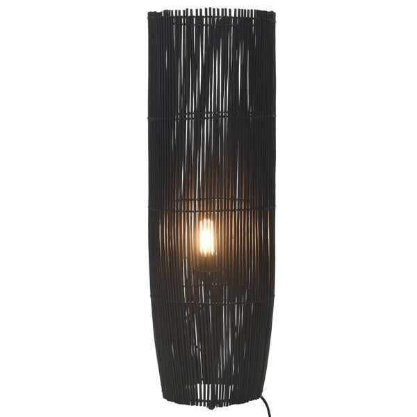 vidaXL Stojanová lampa vŕba čierna 84 cm E27