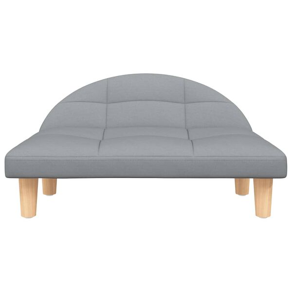 vidaXL Pelech pre psa, svetlosivý 70x52x30 cm, látka