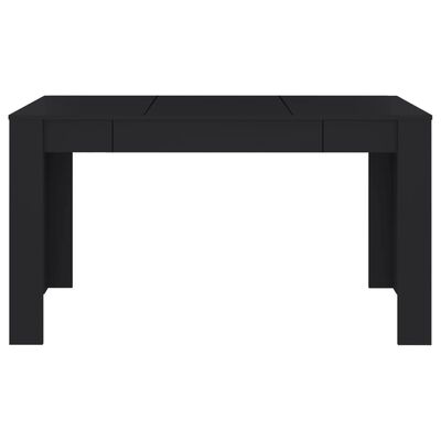 vidaXL Jedálenský stôl čierny 140x74,5x76 cm drevotrieska