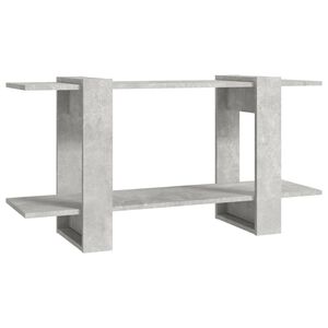 vidaXL Skrinka na knihy bet&oacute;nov&aacute; siv&aacute; 100x30x51cm spracovan&eacute; drevo