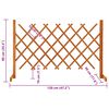 vidaXL Záhradný mriežkový plot oranžový 120x90 cm masívne jedľové drevo
