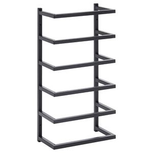 vidaXL Stojan na uter&aacute;ky čierny 24x12x48 cm oceľ