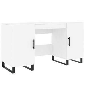 vidaXL St&ocirc;l biely 140x50x75 cm kompozitn&eacute; drevo