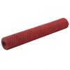 vidaXL Dr&ocirc;ten&eacute; pletivo, oceľ potiahnut&aacute; PVC 25x1 m, červen&eacute;