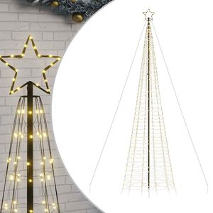 vidaXL LED vianočn&yacute; stromček s hrotmi 1534 LED tepl&aacute; biela 500 cm