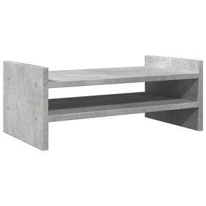 vidaXL Stojan na monitor bet&oacute;novosiv&yacute; 50x27x20 cm kompozitn&eacute; drevo