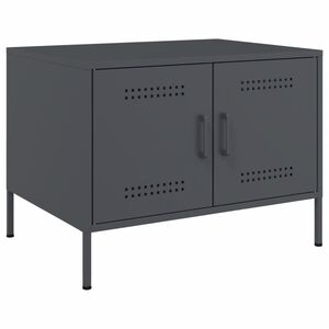 vidaXL Konferenčn&yacute; stol&iacute;k antracit 68x50x50,5 cm oceľ