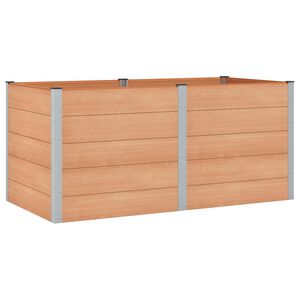 vidaXL Vyv&yacute;&scaron;en&yacute; z&aacute;hradn&yacute; z&aacute;hon Hned&aacute; 200 x 100 x 91 cm WPC a hlin&iacute;k