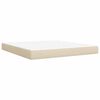 vidaXL Posteľn&yacute; r&aacute;m boxspring s matracom kr&eacute;mov&yacute; 180x200 cm l&aacute;tka