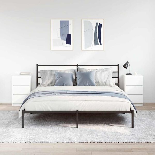 vidaXL Nočn&eacute; skrinky s 3 z&aacute;suvkami 2 ks biele 39x35x65 cm