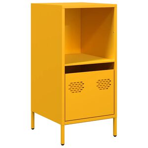 vidaXL Komoda horčicovožlt&aacute; 35x39x73,5 cm oceľ valcovan&aacute; za studena