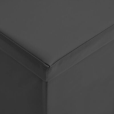 vidaXL Skladacia úložná stolička sivá PVC