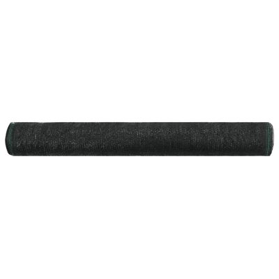 vidaXL Zástena na tenisový kurt, HDPE 1,4x50 m, čierna