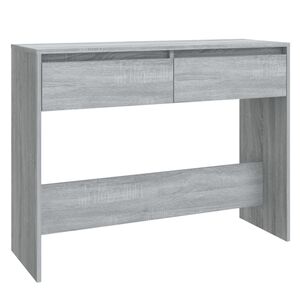 vidaXL Konzolov&yacute; stol&iacute;k, siv&aacute; sonoma 100x35x76,5 cm, kompozitn&eacute; drevo