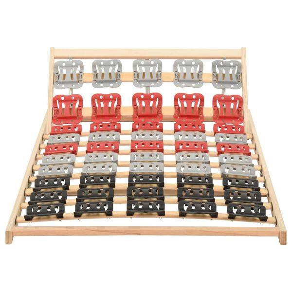 vidaXL R&aacute;m postele s 12 lamelami s nastaviteľn&aacute; hlava a nohy 120x200 cm