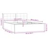 vidaXL Hydraulický posteľný rám+úložný priestor, umelá koža 120x200 cm