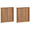 vidaXL Opierky 2 pcs Hned&aacute; 60 x 6 x 61 cm Kompozitn&eacute; drevo