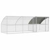 vidaXL Klietka pre kurčat&aacute; s 2 dvierkami 3 ks Strieborn&aacute; 600x200x200cm