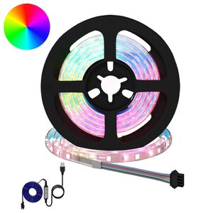 vidaXL LED p&aacute;s 2 ks Čierna a priehľadn&aacute; Meď a plast
