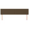 vidaXL Čel&aacute; postel&iacute; tmavohned&eacute; 200x5x78/88 cm l&aacute;tkov&eacute;