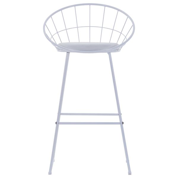 vidaXL Barov&eacute; stoličky 2 ks biele umel&aacute; koža