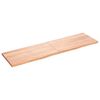 vidaXL Stolov&aacute; doska bledohned&aacute; 180x50x(2-4) cm o&scaron;etren&yacute; mas&iacute;vny dub