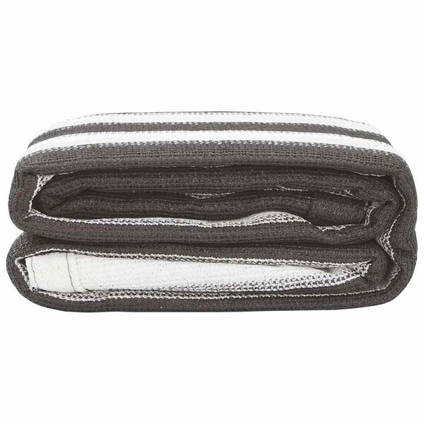 vidaXL Stanov&yacute; koberec antracitovo-biely 400x400 cm HDPE