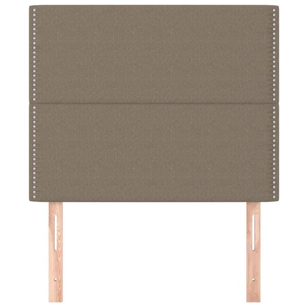 vidaXL Čelo postele, b&eacute;žov&eacute;, 100x5x118/128 cm, l&aacute;tkov&eacute;