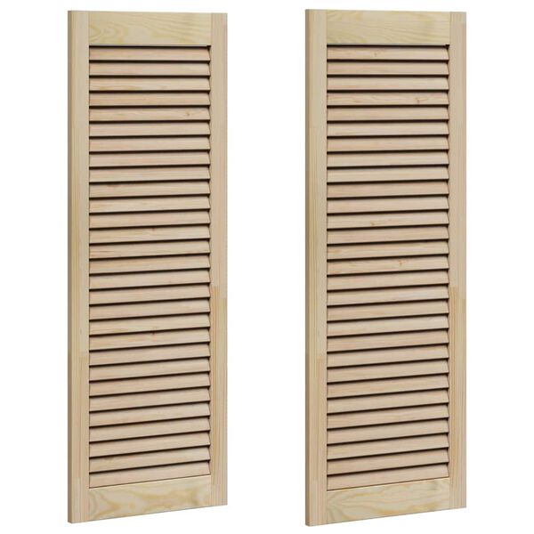 vidaXL Skř&iacute;ňov&eacute; dvere s dverami 2 pcs Pr&iacute;rodn&aacute; 110 x 2,1 x 39,5 cm