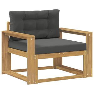 vidaXL Z&aacute;hradn&aacute; stredn&aacute; sedačka Polyester Biela